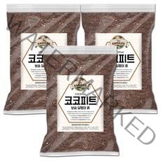 펫츠핸들러 코코피트 보습 달팽이 흙, 2L, 3개