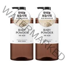 해피바스 오리지널 컬렉션 바디워시 베이비파우더향, 910g, 2개