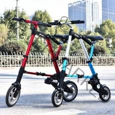 접이식 자전거 휴대용 폴딩 A-BIKE 초경량 접는 미니 자전거, 10 인치 블랙