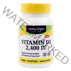 헬시오리진스 비타민 D3 하이 포텐시 2400IU 소프트젤 글루텐 프리, 120개입, 1개