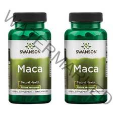 스완슨 마카 500mg 캡슐, 100정, 2개