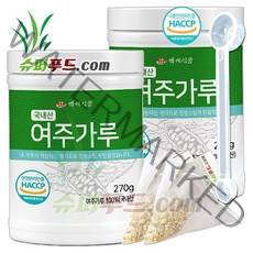 HACCP 여주 가루 국내산 여주분말100% 천연 인슐린 p-인슐린 국산 여주가루100% + 슈퍼푸드.com 연자육 티백, 2세트, ( 통 270g + 1g )