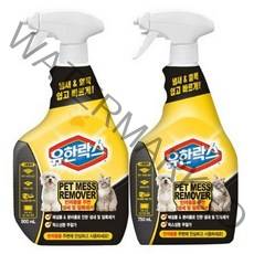 유한락스 반려동물 메스 리무버 탈취제 900ml + 750ml 세트, 1세트
