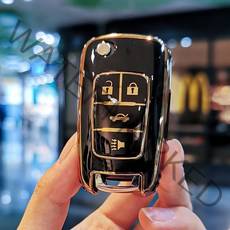 쉐보레 스파크 말리부 폴딩키 케이스 4버튼 차키케이스 C4G-4, 5.(C4G-4) 4버튼 키케이스만 (그레이골드)