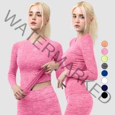 아르메데스 여성용 기능성 요가 긴팔 티셔츠 AR2412 2p