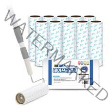 스탠드형 테이프크리너 13종세트(밀대+본체+거치대+리필10개), 단품