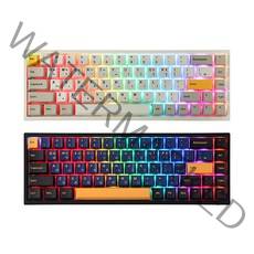 앱코 무선 블루투스 미니배열 기계식 게이밍 키보드 K660M-L68, 텐키리스, 데이라이트 화이트