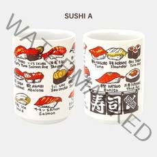 귀여운 아기자기한 일본 초밥 스시 그림 300ml 홈카페 커피 인테리어 머그 컵 찻 잔, Sushi A
