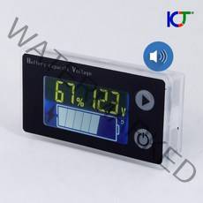KCJ 볼트메타 전압 게이지 배터리 잔량표시 저전압 경보음 볼트 암페어 - VT-S 메타 (경보음)