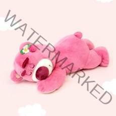 워니별 랏소베어 딸기향 곰인형 애착 봉제 인형 딸기곰 쿠션_01, 01-01 딸기곰, 40-50cm