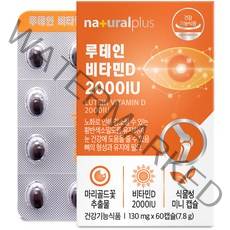 내츄럴플러스 루테인 비타민D 2000IU, 1박스, 7.8g