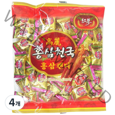 한양제과 홍삼천국 홍삼캔디, 900g, 4개