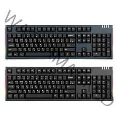 앱코 HACKER 이색사출 PBT 체리 키보드 저소음 적축, K660M, 미드나잇그린