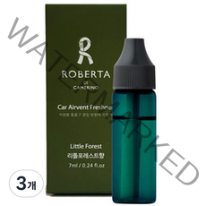 로베르타디까메리노 차량용 송풍구 방향제 리틀포레스트 리필 7ml 1개, 1개입, 3개