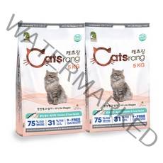 캐츠랑 전연령 올라이프 고양이 건식사료 2p, 닭 앤 참치, 5kg, 2개