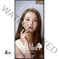 미쟝센 올뉴 헬로버블 염모제, 8MB 매트브라운, 4개