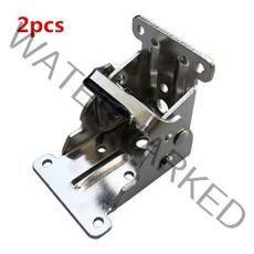 레그익스텐션 레그컬 래그덤벨운동기구 레그머신 90 도 접이식 경첩 테이블 다리 브래킷 발 의자 확장 테이블용 자동 잠금 2 개, [02] C