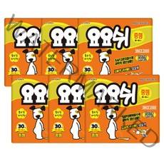 요요쉬 반려견용 배변패드 플로랄 와인향 30매 중형, 6개입