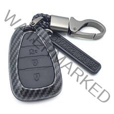 그린텍 쉐보레 트레일블레이저 트래버스 더뉴말리부 카마로 올뉴말리부 올뉴크루즈 이쿼녹스 트랙스 스마트키 4버튼 카본 키케이스 + 키링 + 전화번호안내판, 블랙