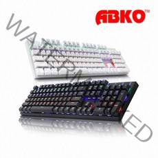 앱코 ABKO HACKER K640 축교환 게이밍 기계식 키보드, 블랙갈축