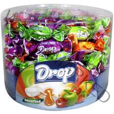 드롭 어소티드 츄잉캔디 통, 1kg, 1개