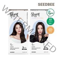 [씨드비] 물염색 3회분 x 2개 기획세트 (6회분), 다크브라운, 다크브라운