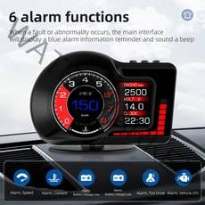 자동차 전자 액세서리 헤드 업 디스플레이 OBD HUD F15 OBD2 EOBD HUD 자동차 LCD 여행 컴퓨터 스마트 속