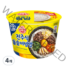 오뚜기 컵밥 증량 전주식돌솥비빔밥, 269g, 4개