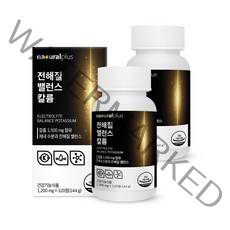 내츄럴플러스 전해질 밸런스 칼륨 포타슘 144g, 2개, 120정