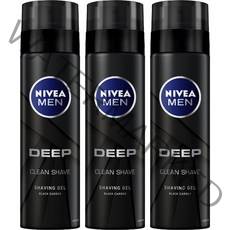 니베아 맨 딥 쉐이빙 젤, 200ml, 3개