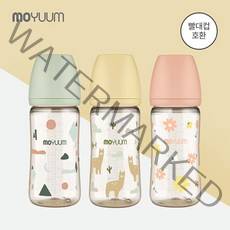 모윰 [모윰] PPSU 노꼭지 올인원 젖병 270ml 디자인 에디션 트리플팩 (클라우드+라마+데이지), 단품없음