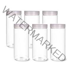 팜스용기 팜스원형 밀폐용기 화이트 500ml, 6개입, 본체 + 뚜껑