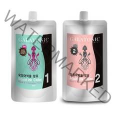 갈라토닉 스퀴드 잉크칼라 새치염색 1제 500ml + 2제 500ml, 3N 짙은갈색, 1세트