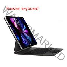 인강용태블릿 7인치 8인치 10인치 12인치 15인치 IPad Pro 11 12.9 2021 Air 4 5 용 매직 키보드 태블릿, 02 iPad Pro 11 2021, 03 Russian