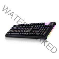 앱코 HACKER K660 ARC 프리미엄 카일 광축 방수 유선키보드 클릭 레인보우 LED, 블랙, 일반형