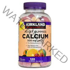 커클랜드 시그니처 칼슘 500mg Vitamin D3 120 Gummies, 120정, 1개