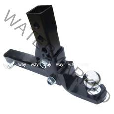 높이조절 견인 히치 마운트 리시버 조정 가능한 4 단계 트레일러 드롭 볼 2 인치 수신기용 50mm RV 부품 캠핑 캐러밴 액세서리 10, 2.Set With 2 Inch Ball