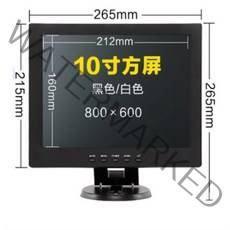 10인치 12인치 14인치 15인치 17인치 19인치 컴퓨터 PC 모니터 소형 CCTV, 10형블랙800x600 + VGA+HDMI
