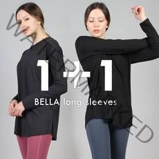 1+1 여자 요가복 상의 긴팔 롱티 루즈핏 필라테스 티셔츠 운동복 데일리 힙커버