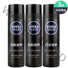 니베아 맨 딥 쉐이빙 폼, 200ml, 3개