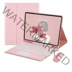 접이식키보드:무선:터치패드 무선 매직 키보드 아이패드 에어 4 10.2 9 세대 케이스 프로 11 12.9 미니 6 러시아어 스페인어 한국어 블루투스 가격, CHINA, 11 Pro 2020 2018, Case Keyboard Mouse 2