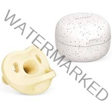 모윰 올 실리콘 마카롱 쪽쪽이 + 전용케이스, 레몬옐로우, 1단계