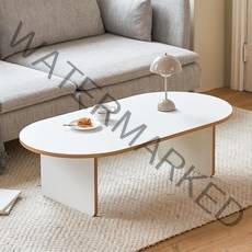 메종드꼼마 벤티 소파 거실테이블 1200, 우드화이트