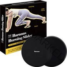 무로 바라나스 글라이딩 디스크 코어 버닝 슬라이더 2개입 + 운동매뉴얼, 블랙