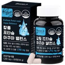 본트비 칼륨 포타슘 아쿠아 전해질 밸런스, 1개, 120정