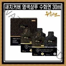 수화연 새치커버 염색샴푸 이지칼라 샴푸타입 초간편 염색약 7개월 13개월, 다크브라운