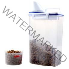 퀸펫 반려동물 계량 사료보관통, 500ml
