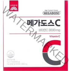 고려은단 메가도스C 비타민C 3000 3g x 100포 x 2박스, 300g, 2개