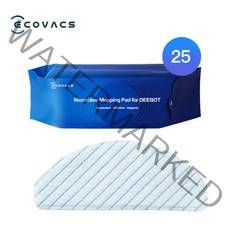 25P 블루 에코백스 오즈모 디봇 로봇청소기 T8 T9 극세사 물걸레 일회용 소모품 교체 리필 부품