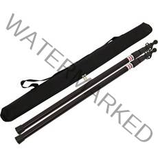 캠프빌리지 슬라이드 폴대 캡형 블랙 2p + 가방 세트, 1세트